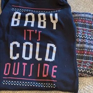 Adorable Winter Pajama Set Old Navy EUC